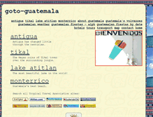Tablet Screenshot of goto-guatemala.com